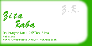 zita raba business card